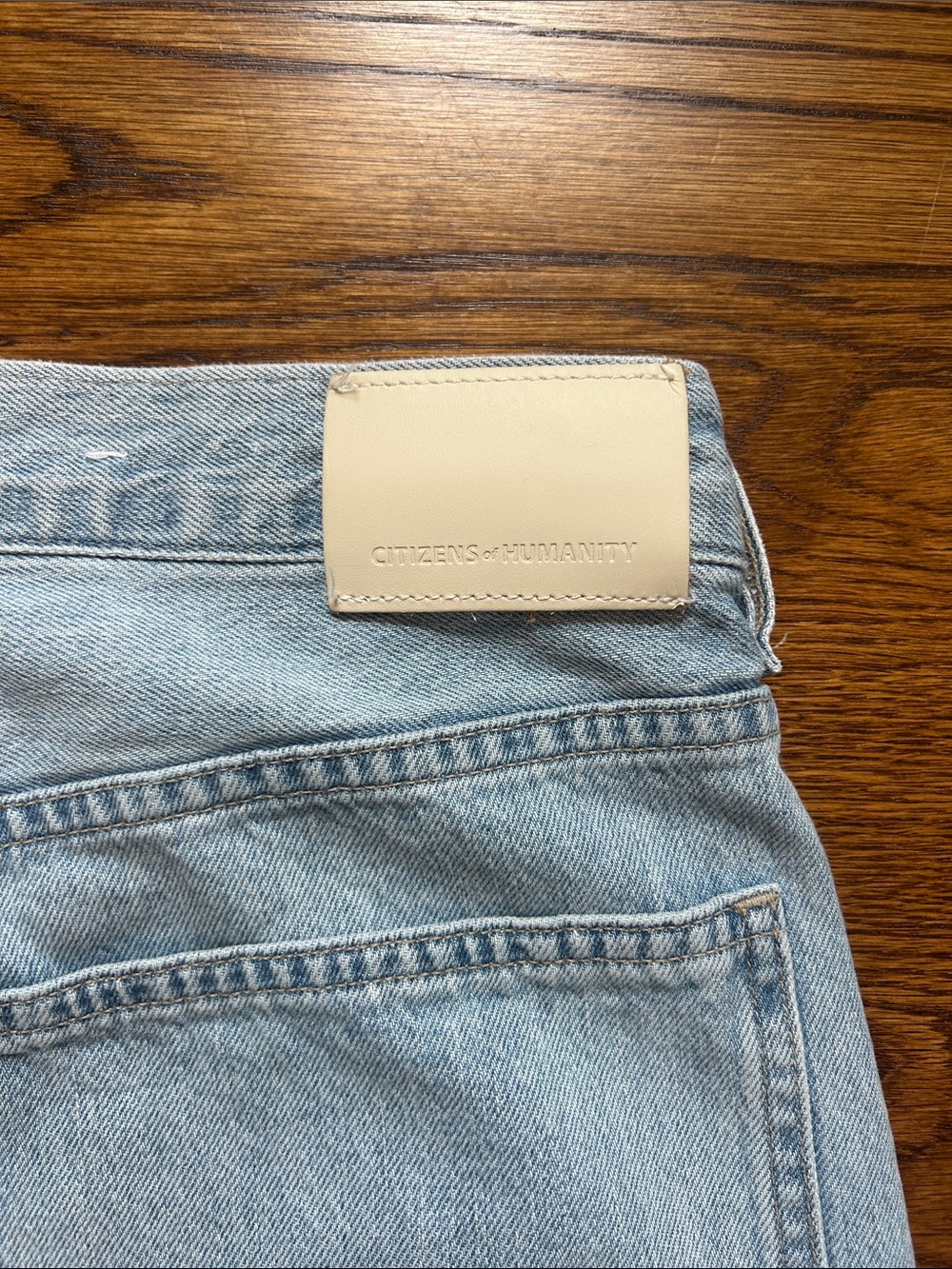 Citizens of Humanity Ayla Cargo Baggy Jeans Cloud Nine Light Blue Size 28 NWOT - Picture 10 of 10